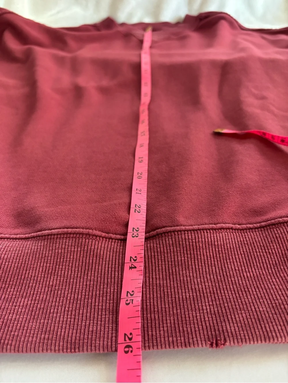 Aerie Oversized Crewneck Sweatshirt Size M Burgundy - Picture 14 of 14